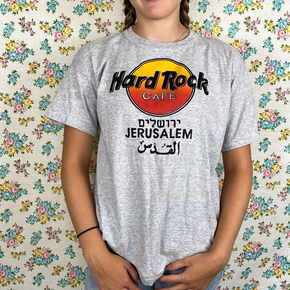 Vintage 90s Hard Rock Cafe Jerusalem tee shirt size XL